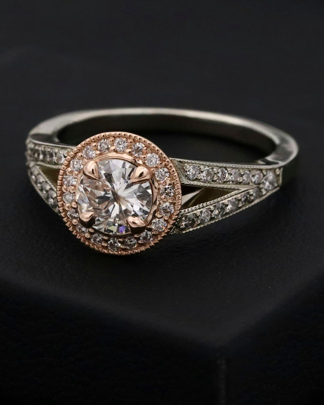 Bague argent martelé