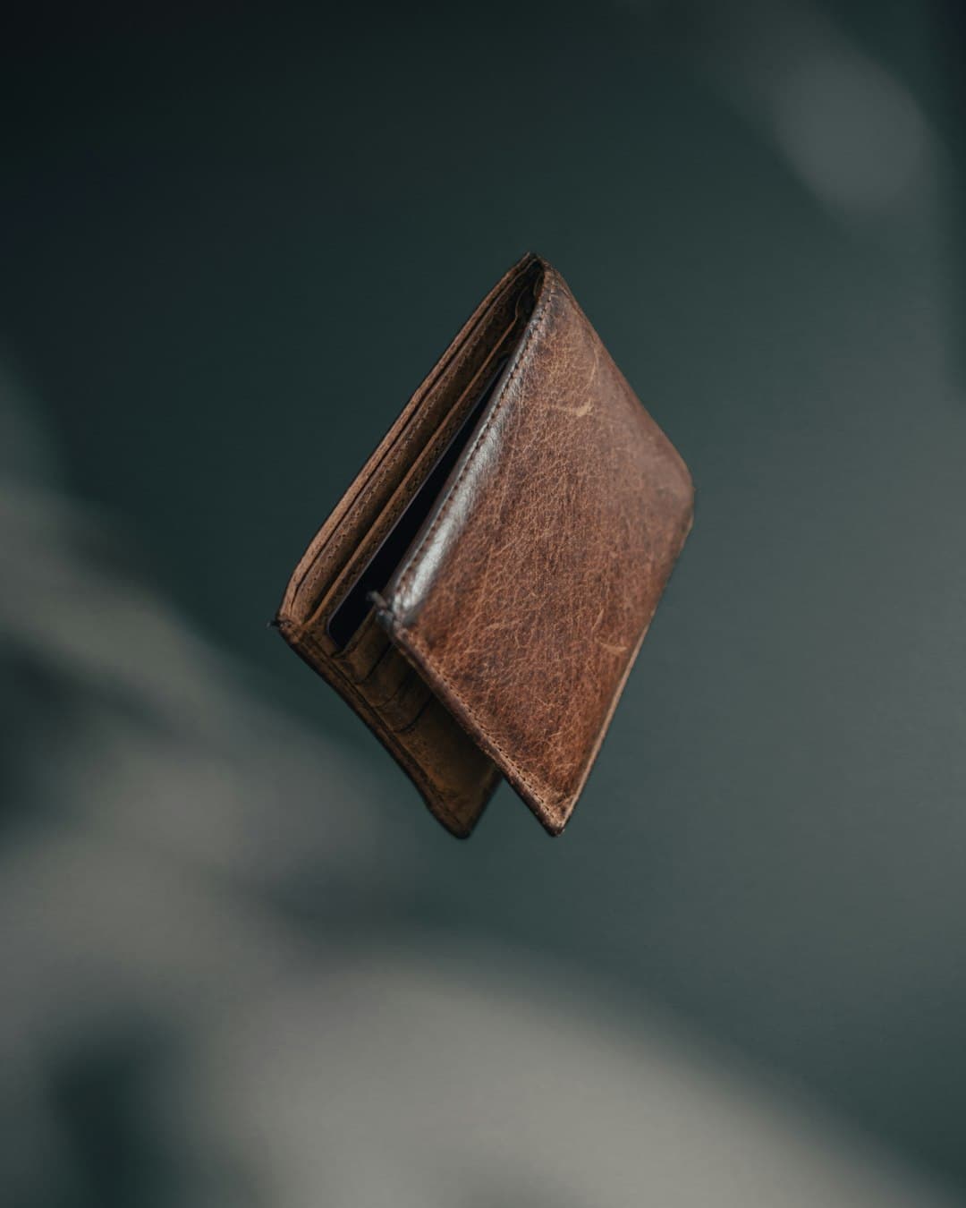 Portefeuille cuir cognac