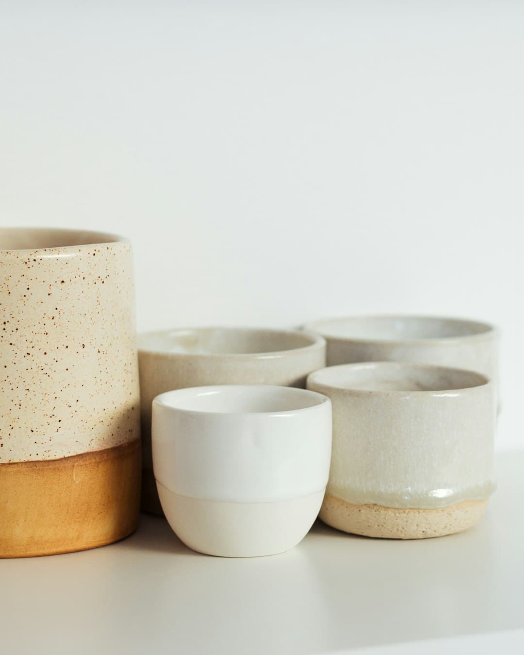 Vase en grès ondulé